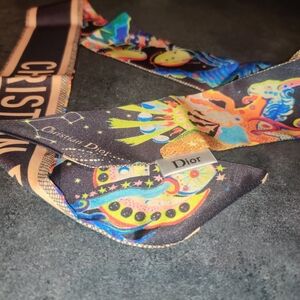 Dior Mitzvah Zodiac Fantastico Toile de Jouy Twilly Scarf